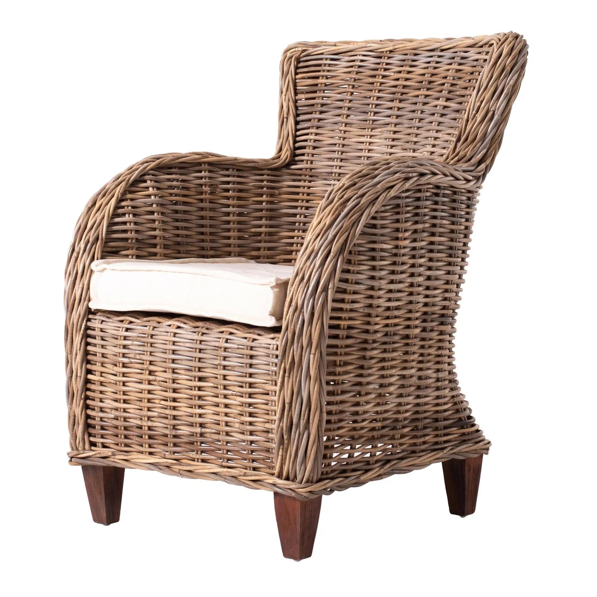 Novasolo Rattanstuhl Wickerworks (2er-Set Stühle, 2 St), Standard Rückenlehne, Baron, Baron Stuhl (2er-Set)
