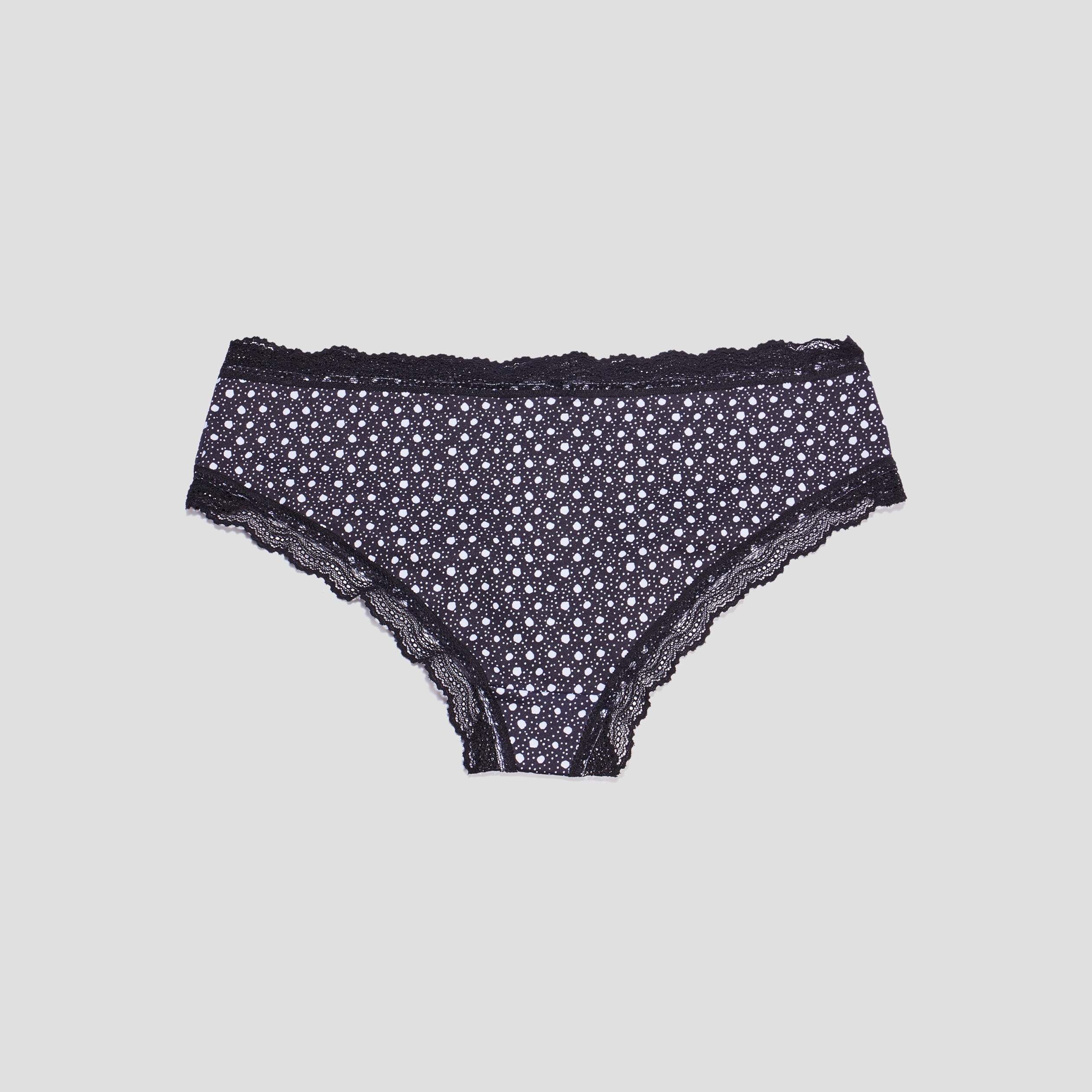 Lot 2 shortys microfibre noir femme | La Halle