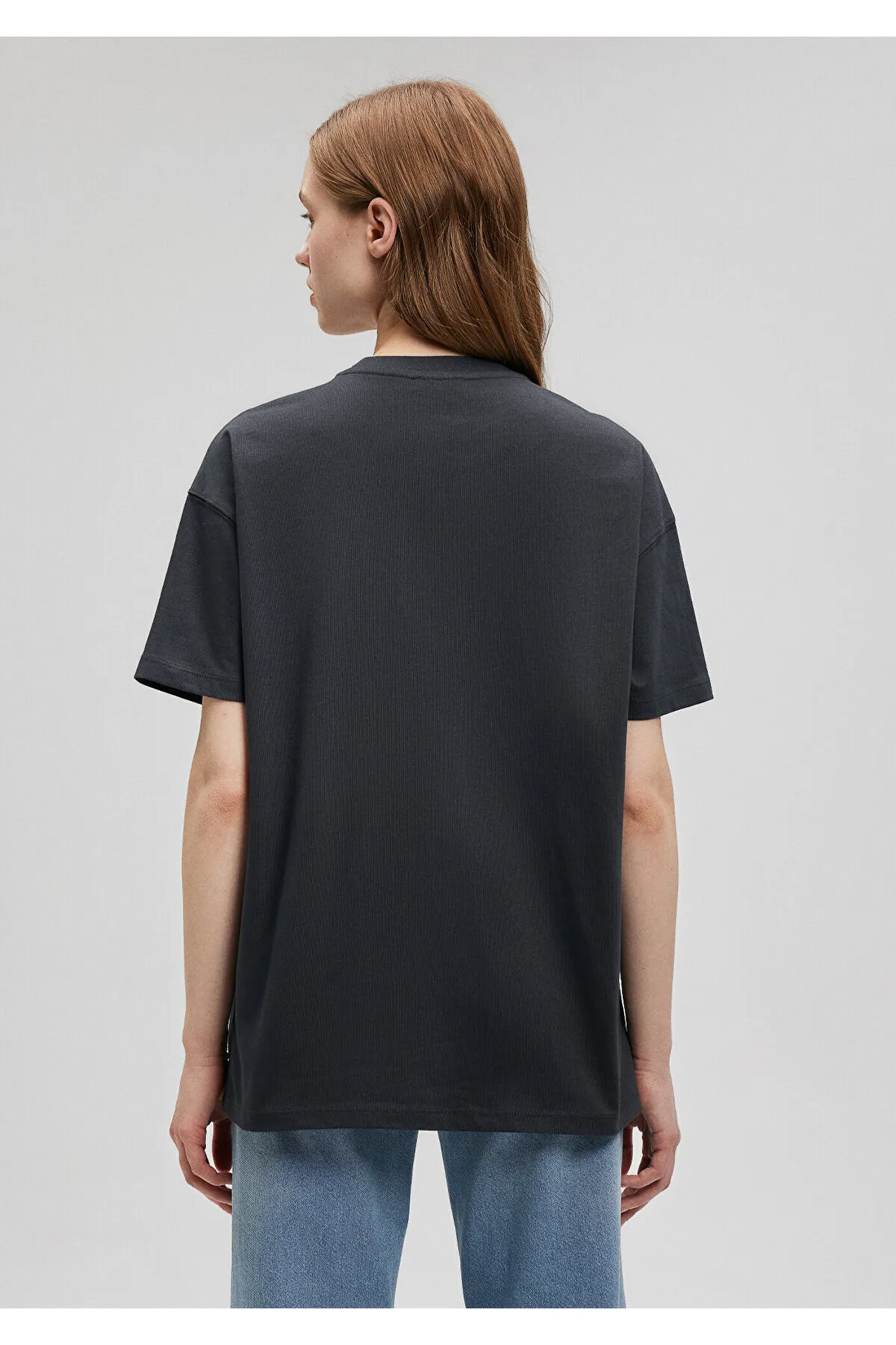 Mavi  Anthrazitfarbenes T-Shirt mit Logo-Aufdruck Regular Fit / Regular Fit1612518-70087