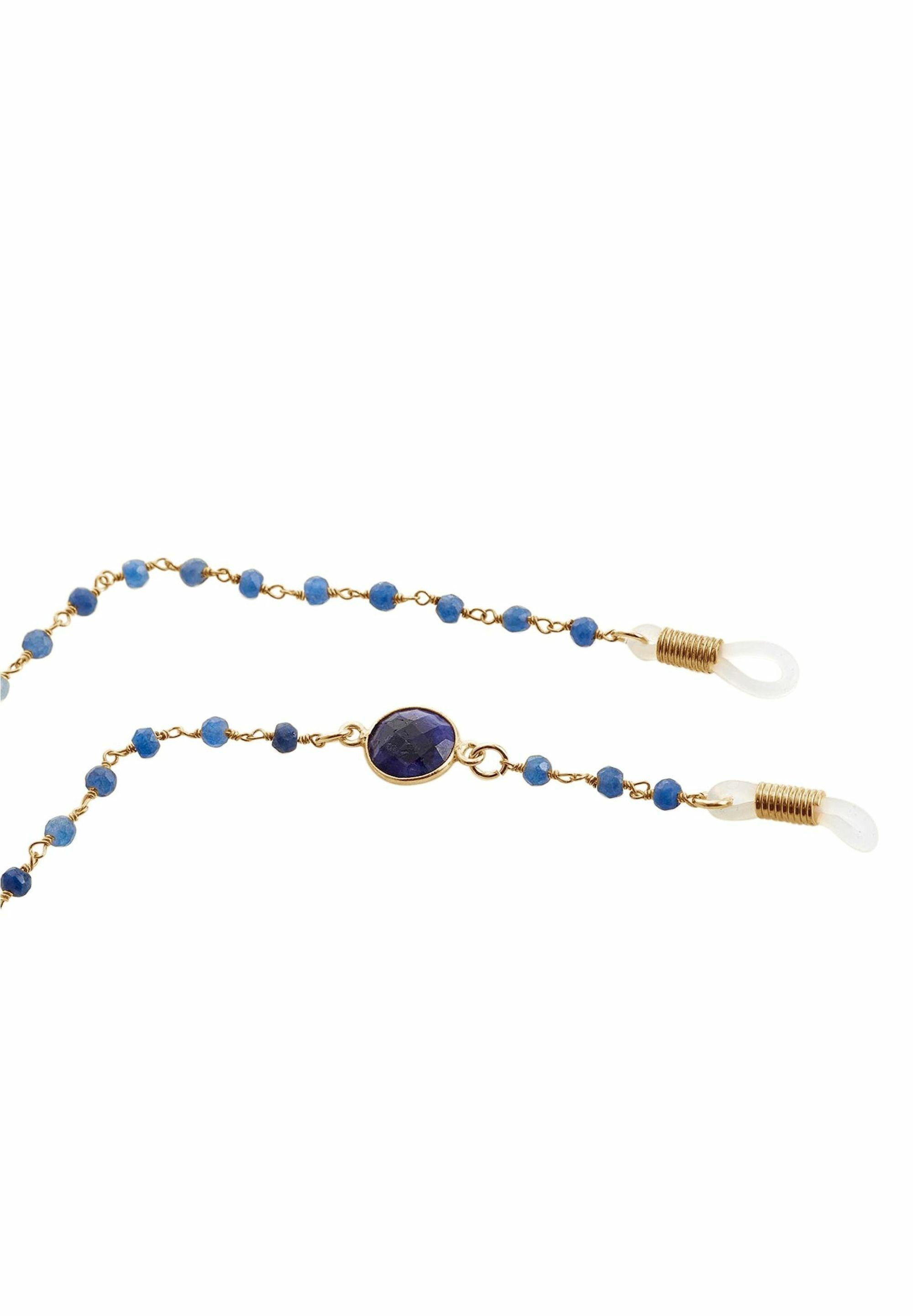 Gemshine Brillenkette Brillenkette Saphir