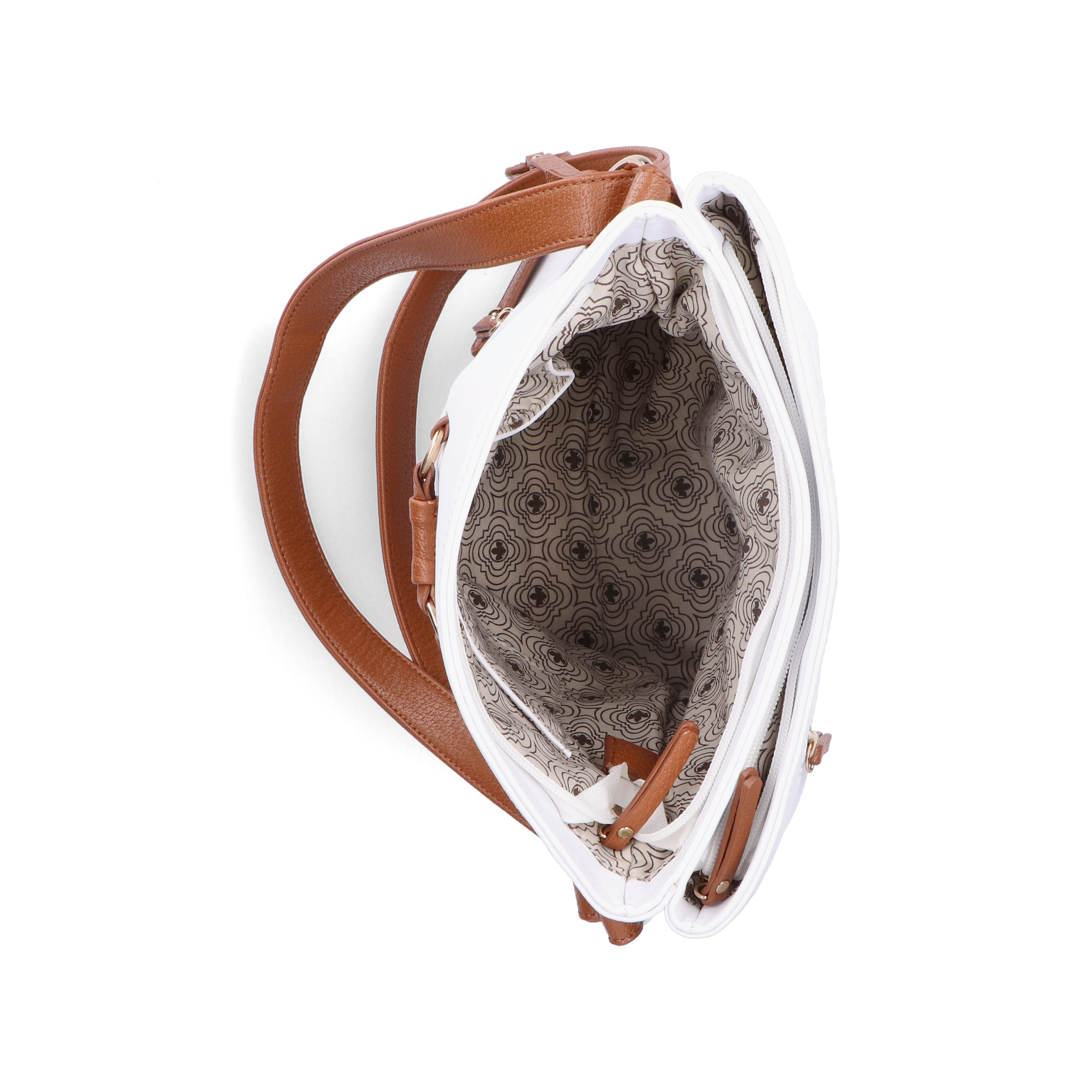 Rieker | Handtasche reinweiß-nussbraun