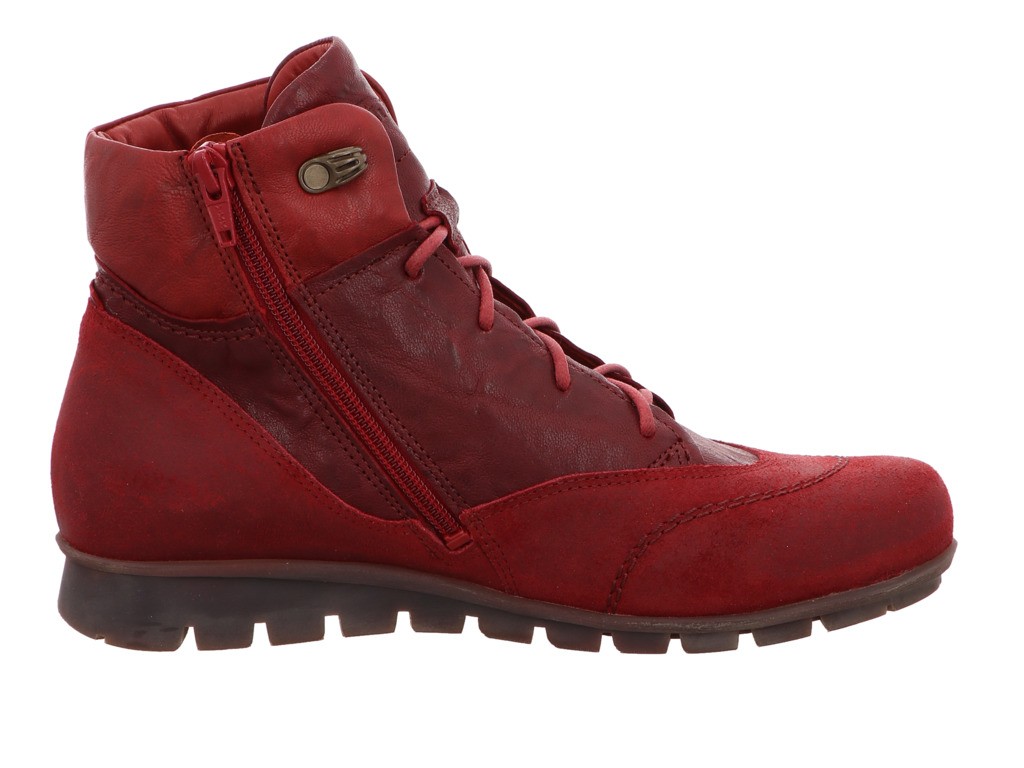 THINK Schnür-Stiefeletten rot MENSCHA