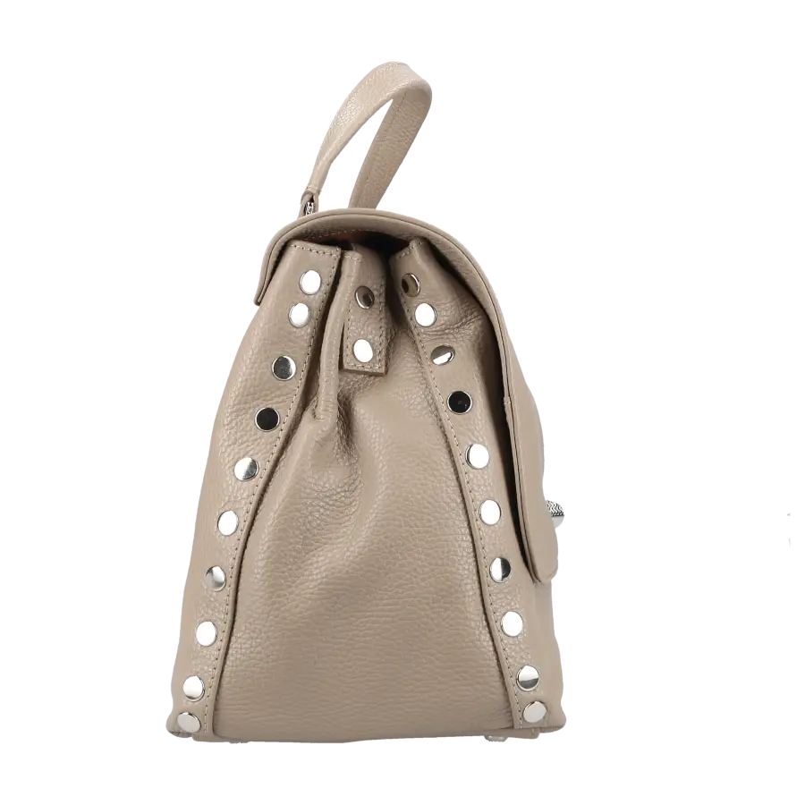 Zanellato - Handtasche POSTINA DAILY GIORNO M Kalbsleder - grau