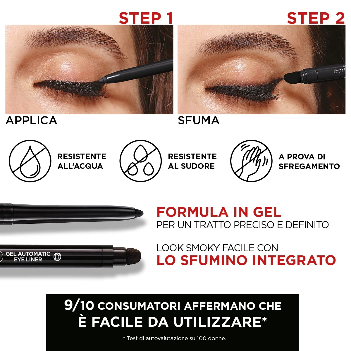 Infaillible Eyes - Grip 36H Eyeliner - Delineador de ojos, sombra de ojos en crema