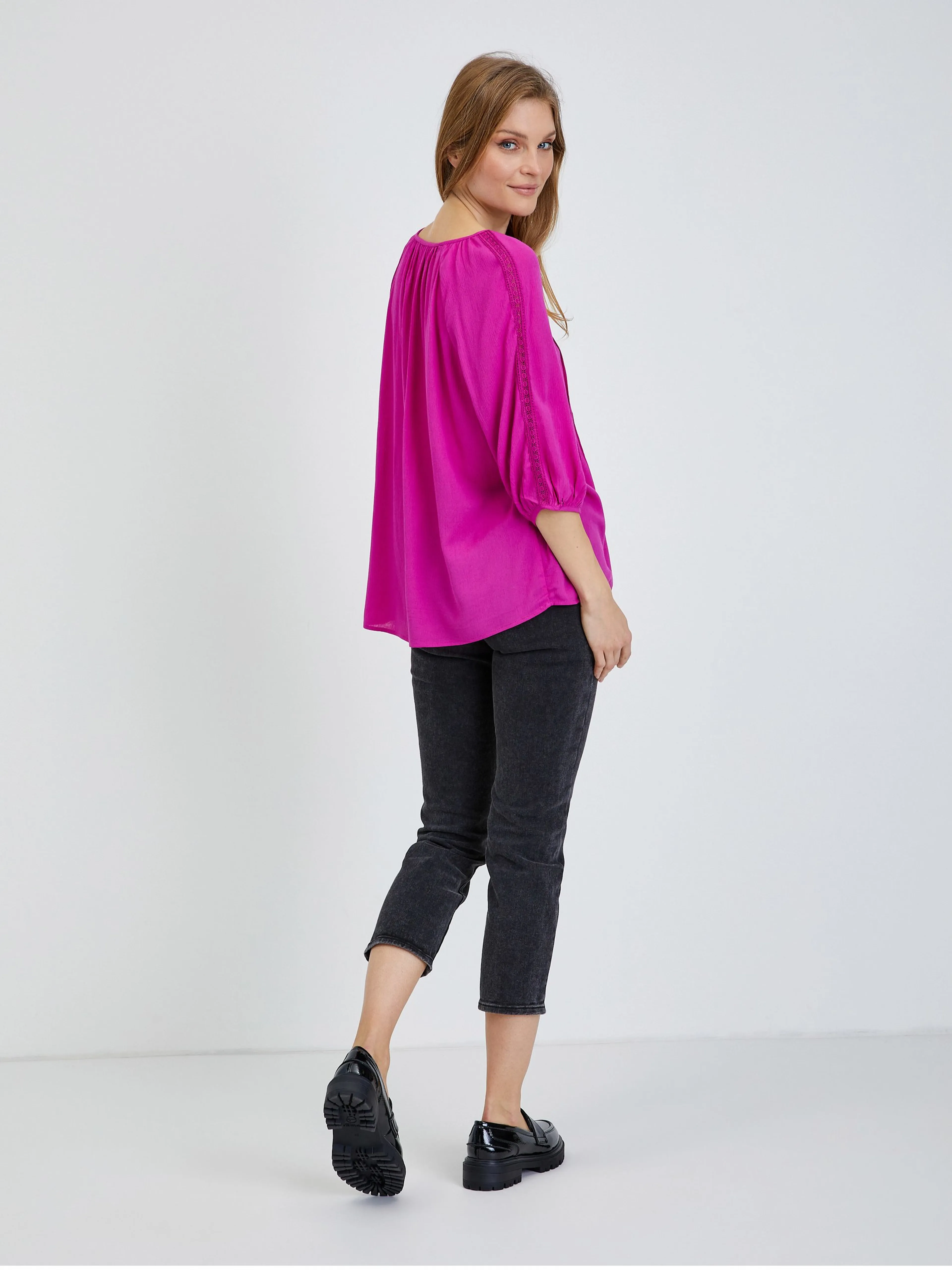 Dunkelrosa Bluse ORSAY
