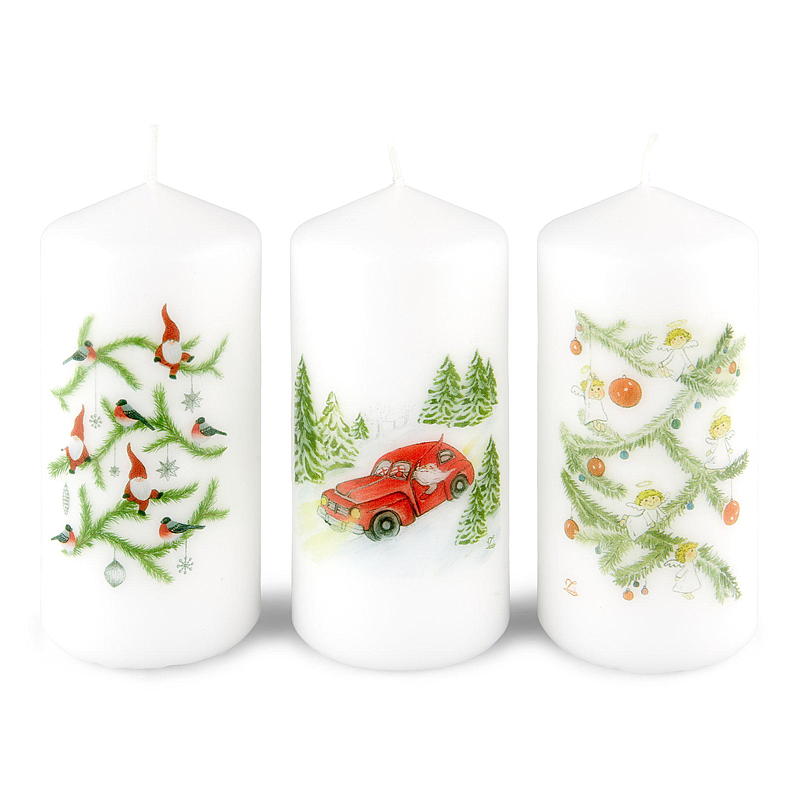 Vie Home Kubbelys 14 cm ø 6,8 cm parafin Nostalgi