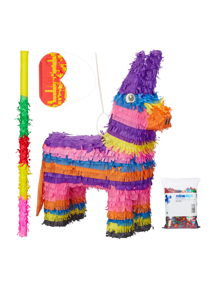 relaxdays 4tlg. Pinata Set 