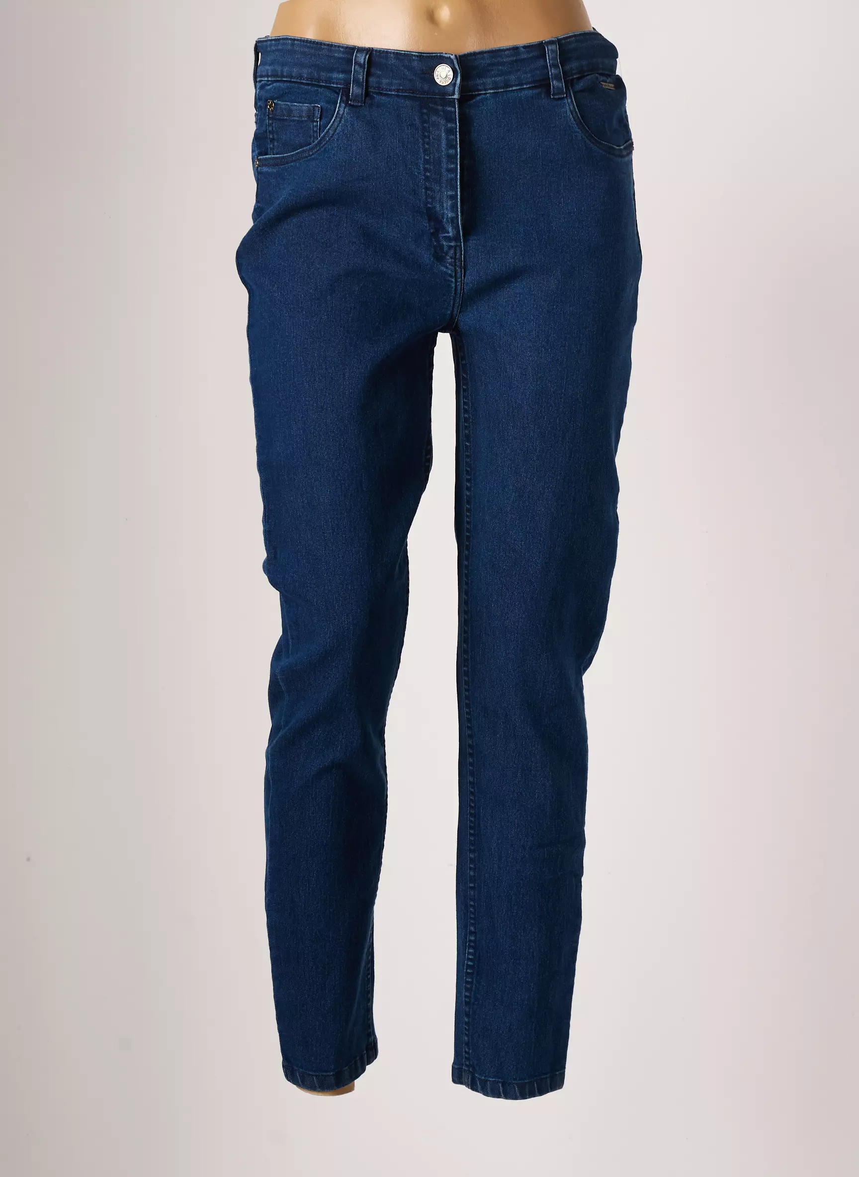 Agathe   Louise Jeans Coupe Slim Femme couleur bleu