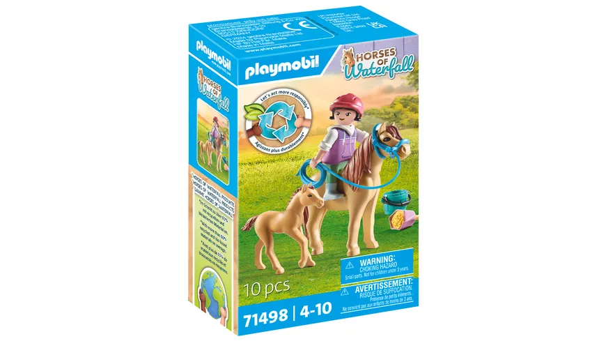 PLAYMOBIL 71498 - Horses of Waterfall - Kind mit Pony und Fohlen