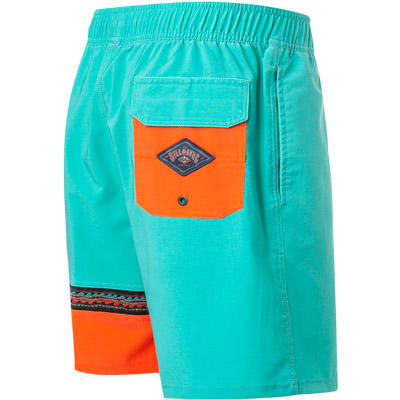 BILLABONG, Boardshorts, Mikrofaser, aqua-orange