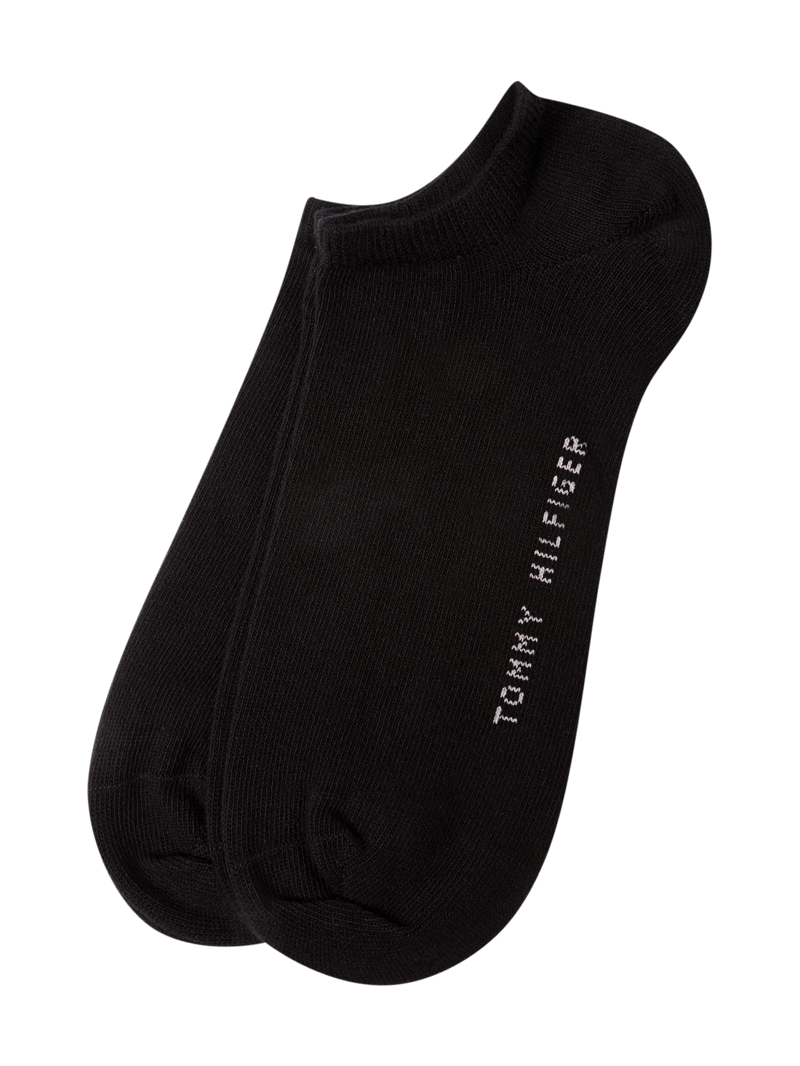 Sneakersocken im 2er-Pack in schwarz