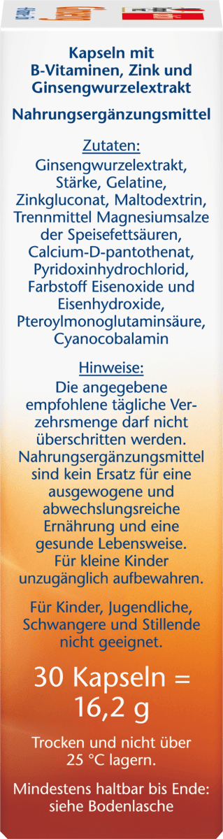 Ginseng Kapseln 30 St., 16,2 g