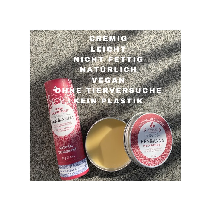 Natural Deodorant Stick Pink Grapefruit