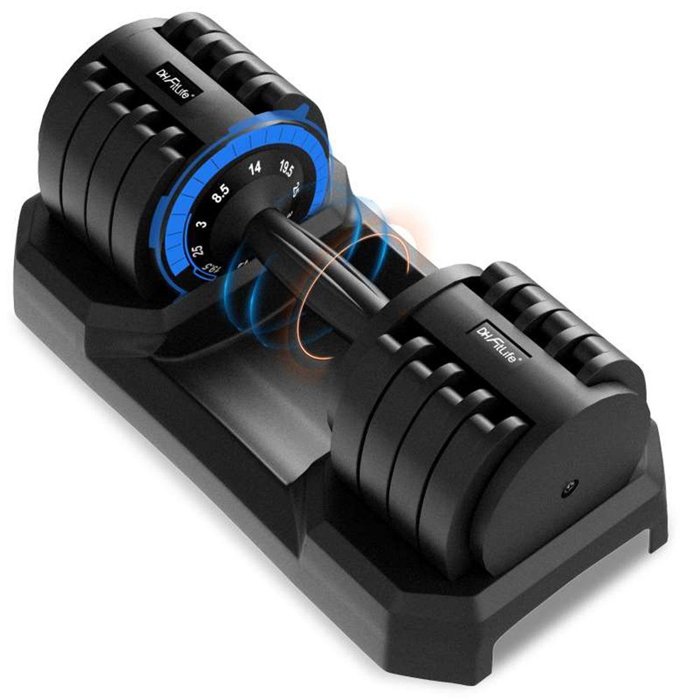 DH FitLife Kurzhantel verstellbare Hanteln, (für Krafttraining, 3-25kg), Kurzhantelset mit platzsparenden Hantelscheiben für Heimtraining