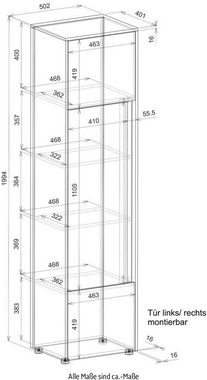 INOSIGN Aktenschrank CiTY/GiRON Stauraumschrank zeitlos modern, wohnliches Home Office, Breite 50 cm