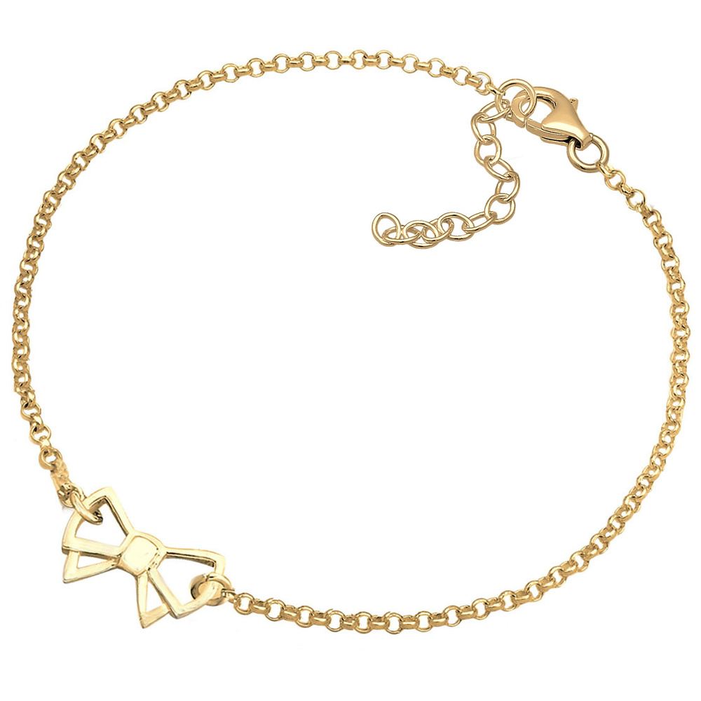 Elli Elli Bracelet Femme Pendentif en Forme d'Arc Moderne en Argent Sterling 925 Bracelet