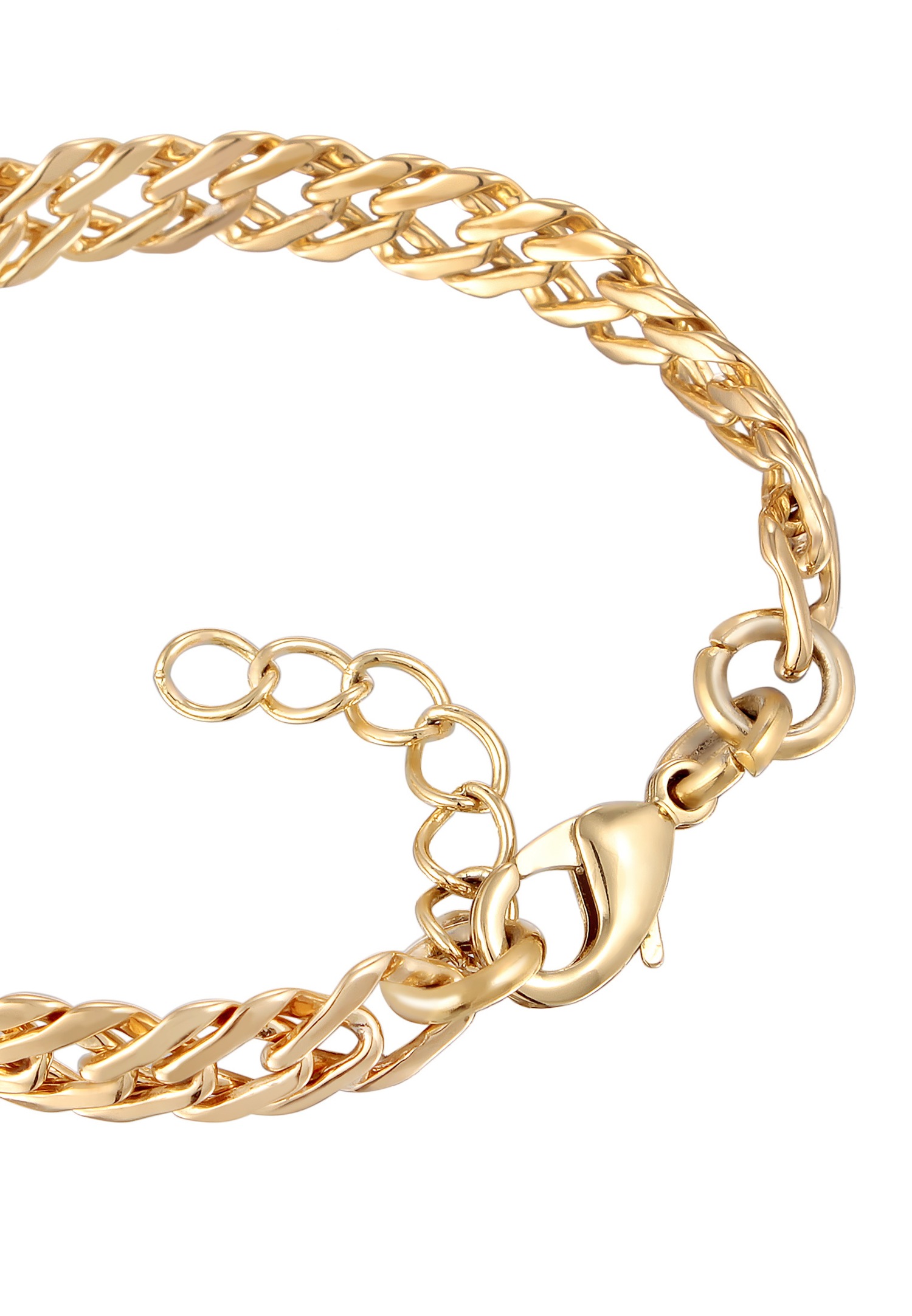 Elli Femmes Maillons Torsadé Twisted Classique Couleur Or