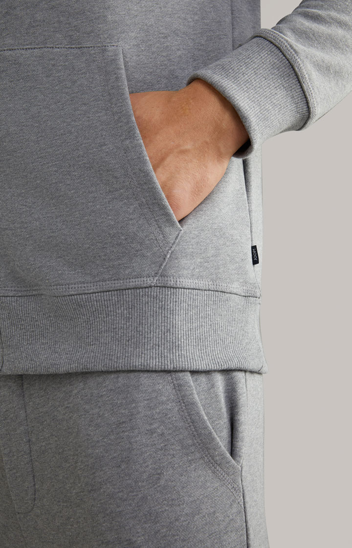 Sweatjacke Salvatore in Grau meliert