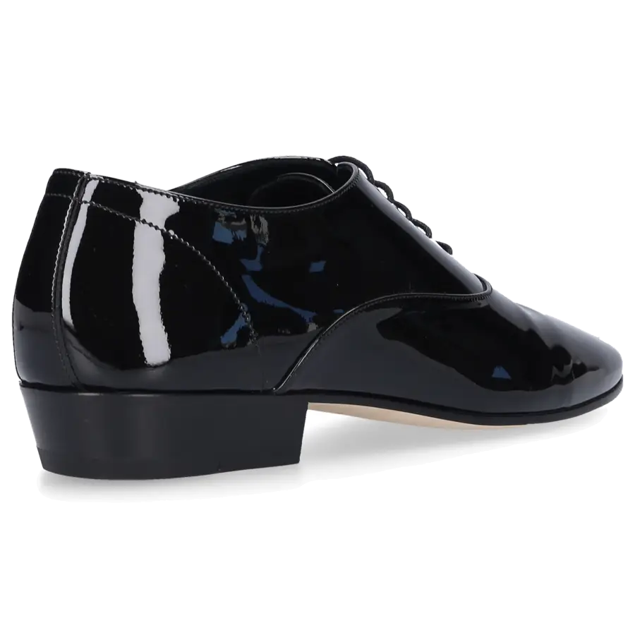 Saint Laurent - Schnürer LEON 30 Lackleder - schwarz