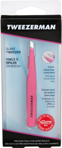 Tweezerman Slant Tweezer - Schräge Pinzette, Pretty in Pink Pinzette
