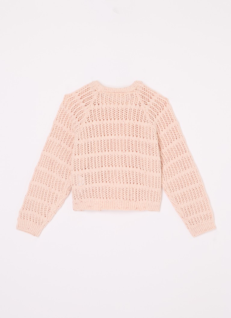 Lil' Atelier NMFHILLA storo mezgimo megztinis iš ekologiškos medvilnės