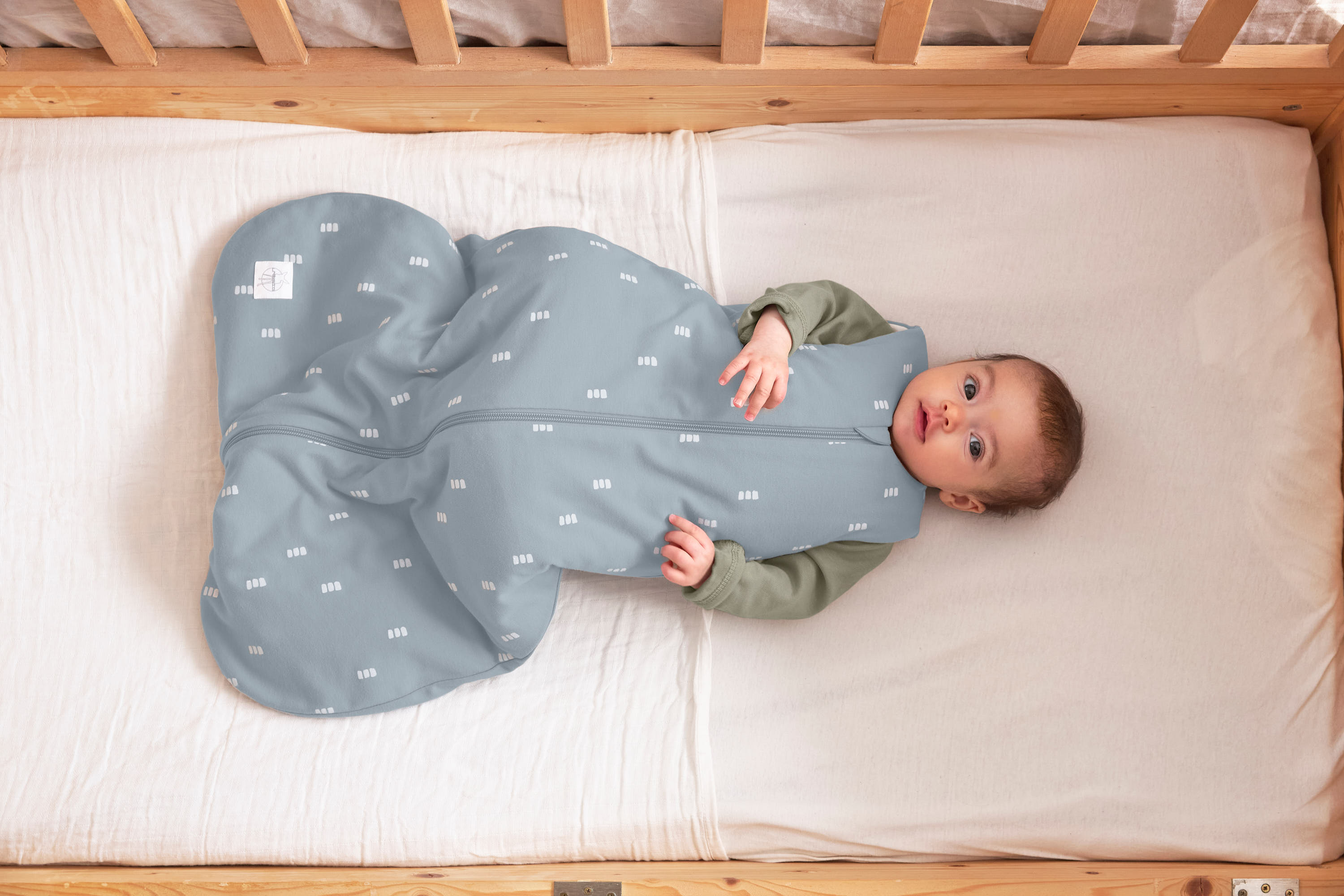 Babyschlafsack 2,5 TOG - Blocks, Hellblau