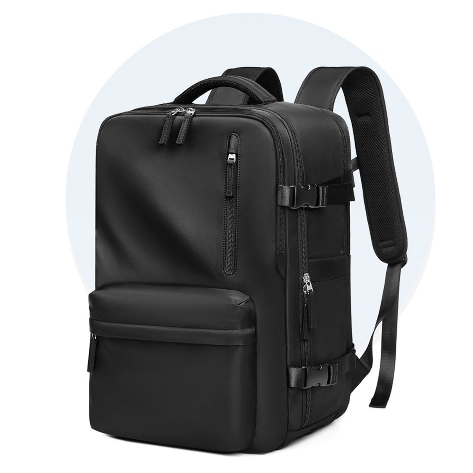 WISHDOR Reiserucksack Laptoprucksack Laptop Rucksack Rucksäcke Freizeitrucksack Laptoptasche (Reisen Notebook Laptop Tasche Schule Uni Rucksack Handgepäck, Anti-Diebstahl, Backpack mit Laptopfach, Schuhfach, USB-Lade-Anschluss), für Herren Damen Jung