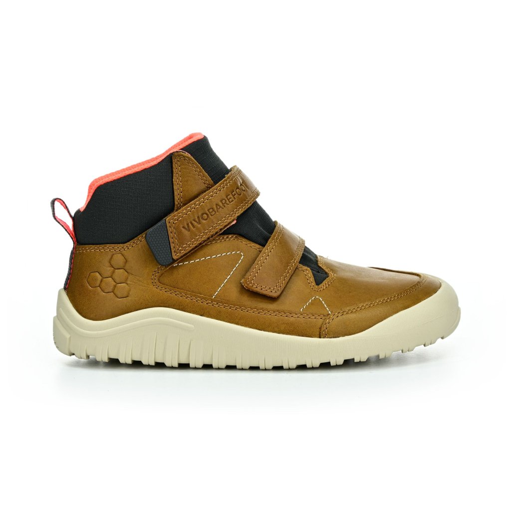 Vivobarefoot Tracker Acorn braune Barfußstiefeletten