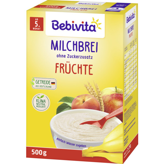 Bebivita Milchbrei Früchte ab 5.Monat 500G