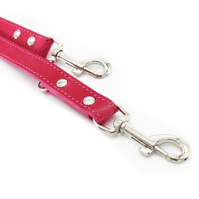 Heim Verstellbare Führleine mit Ziernaht, pink