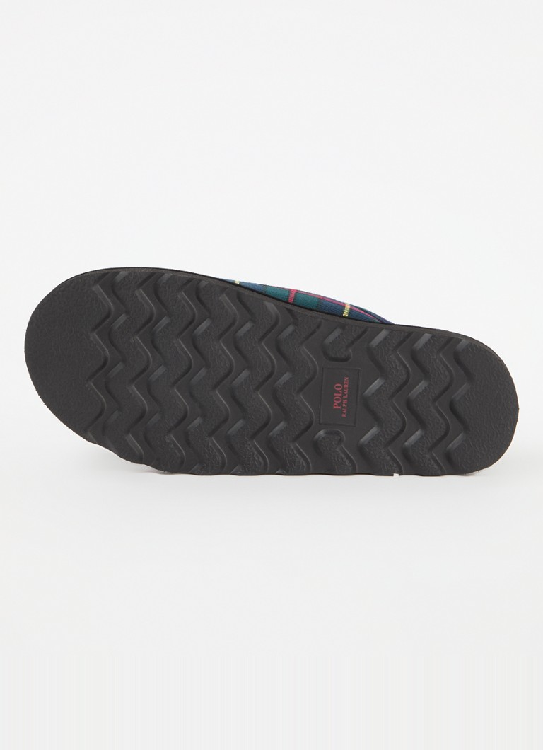 Ralph Lauren Reade papucs kockás mintával