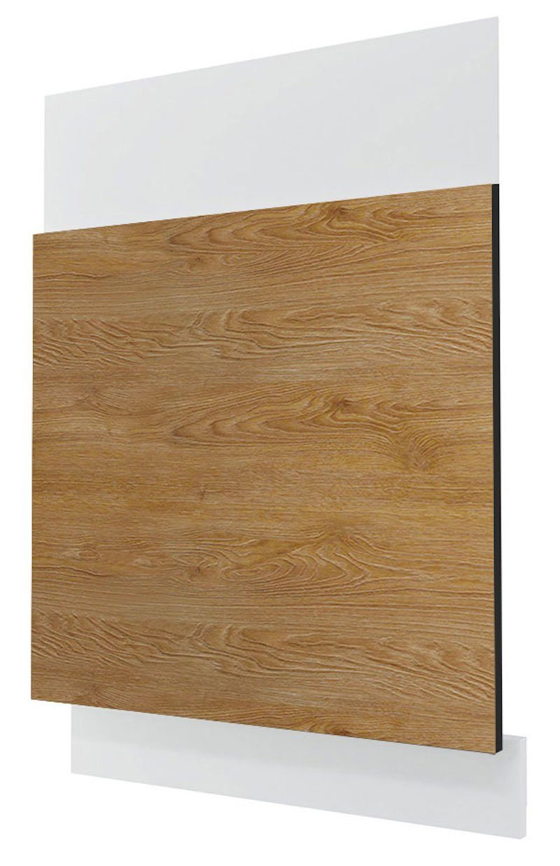 Feldmann-Wohnen Sockelblende Treviso, 60cm Front- und Sockelfarbe wählbar grifflos teilintegriert