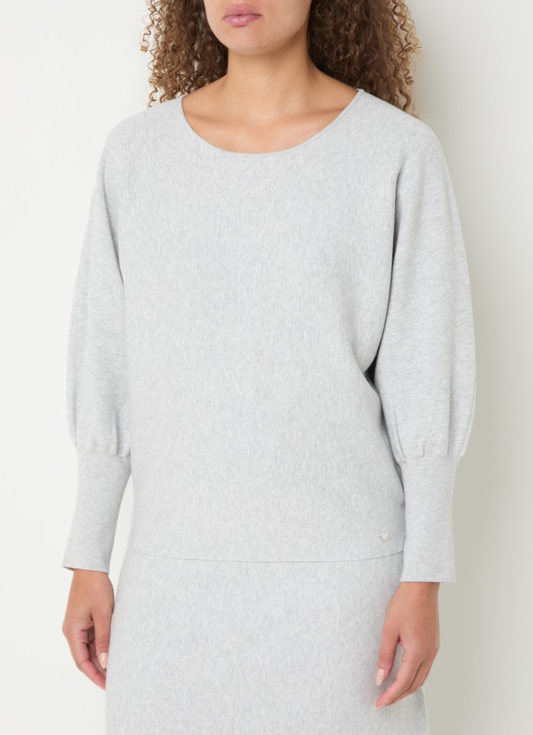 Xandres Antlion sweater with melange design and balloon sleeves