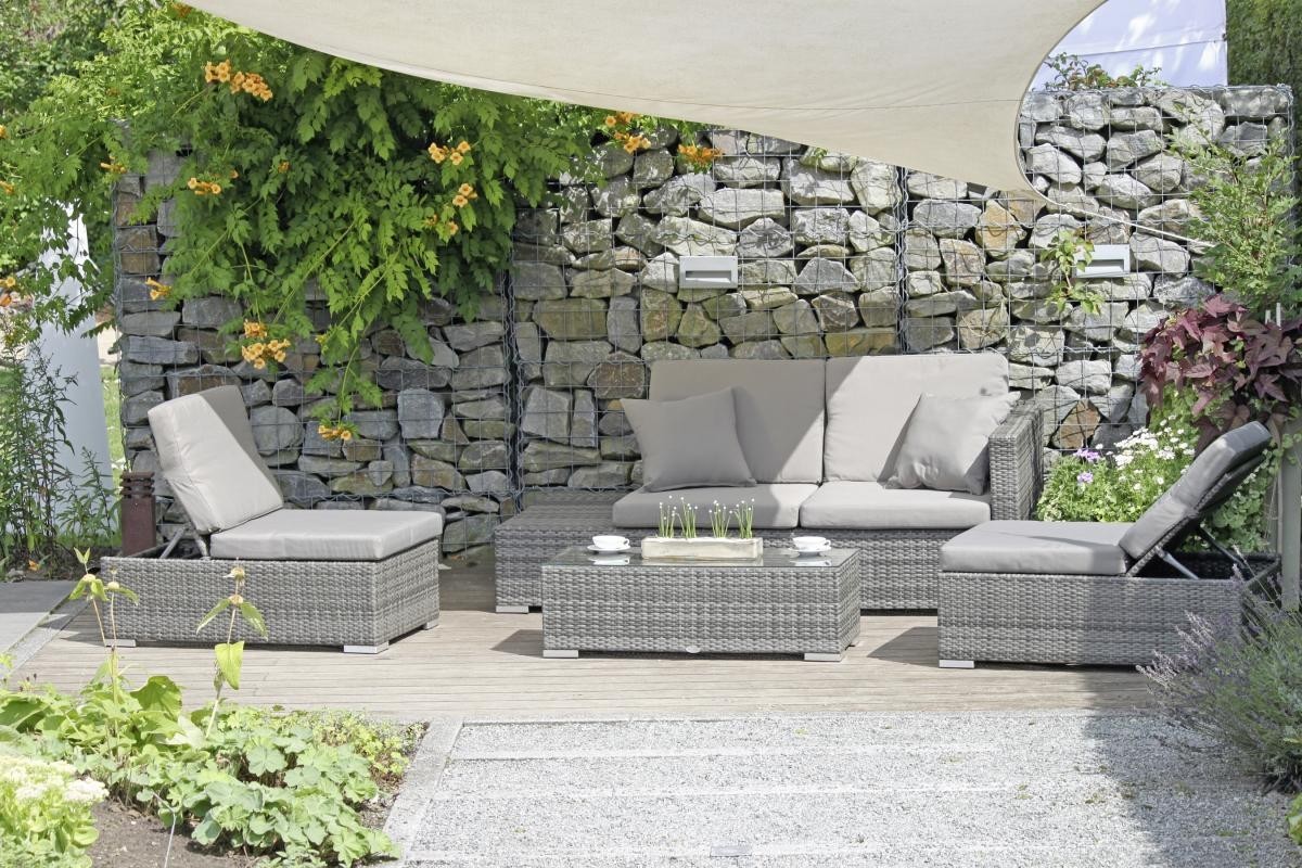 Garden Pleasure Harms Sitzgruppe ALCUDIA, grau