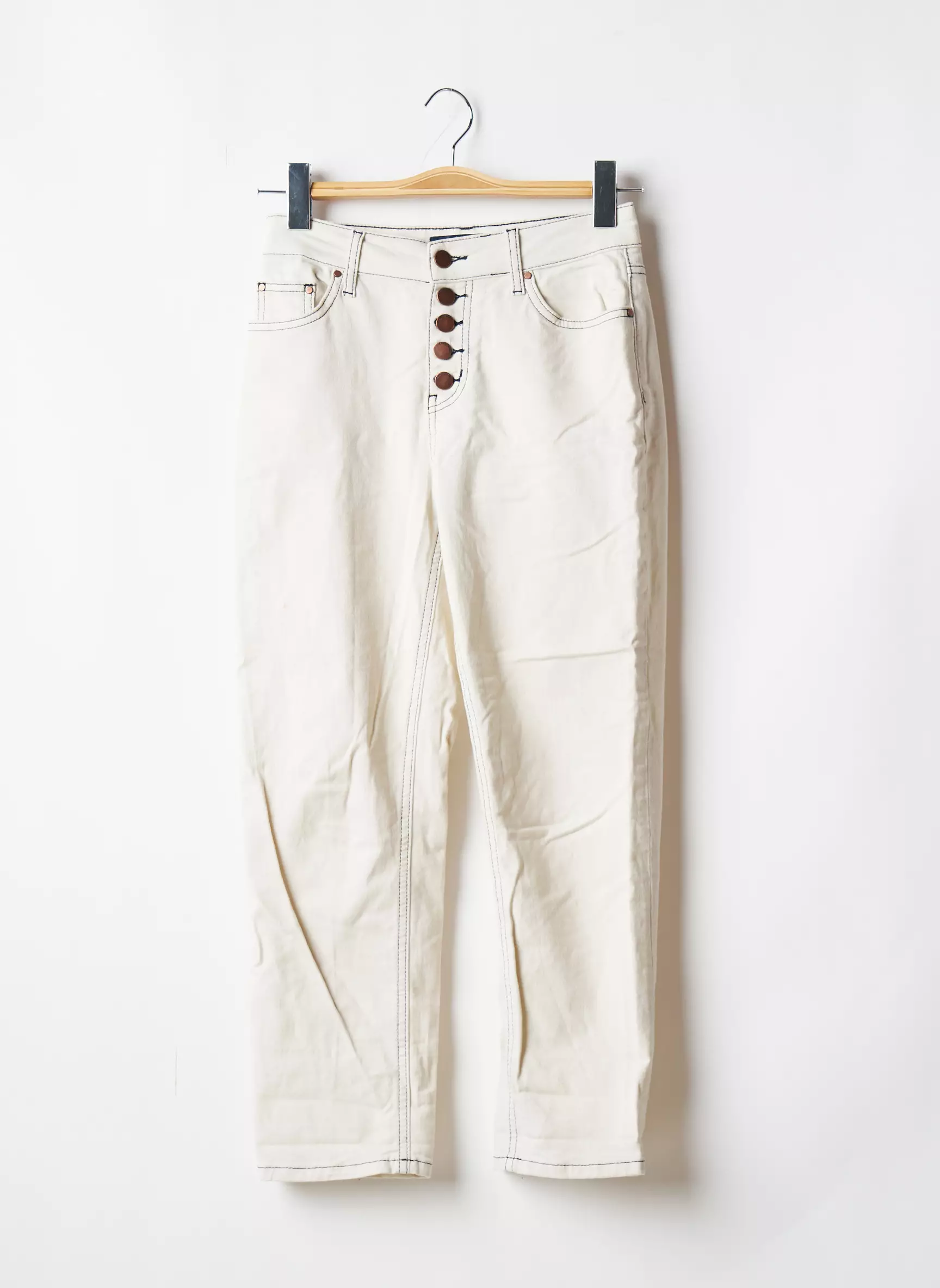 Boden Jeans Coupe Slim Femme couleur beige