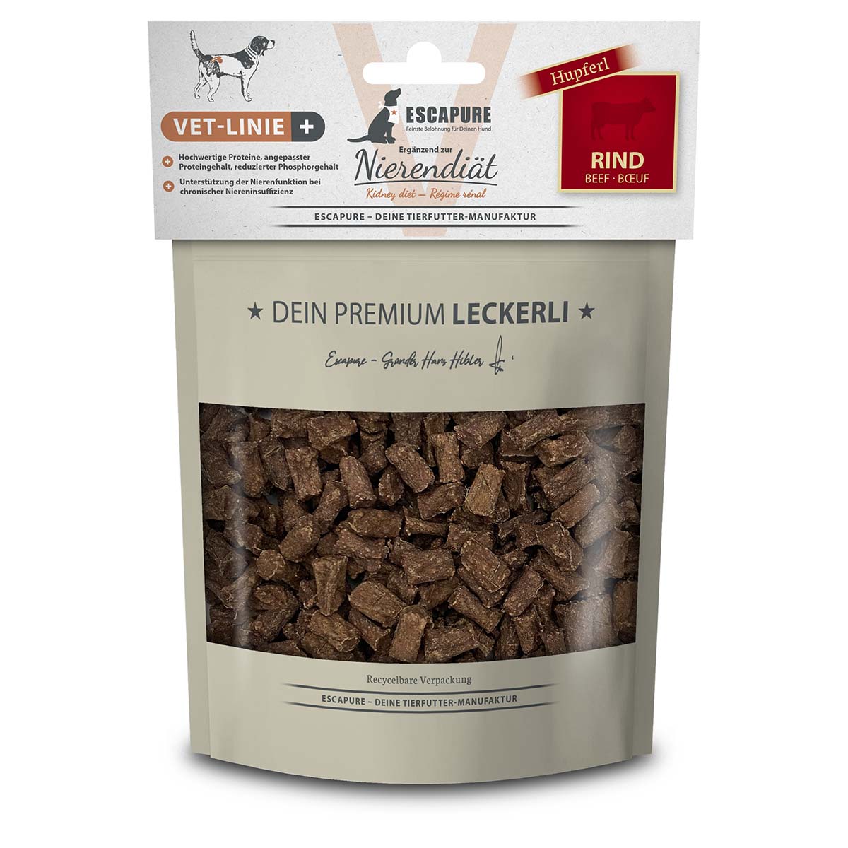 Escapure VET-Nierendiät Hupferl Rind 150g kaufen bei ZooRoyal