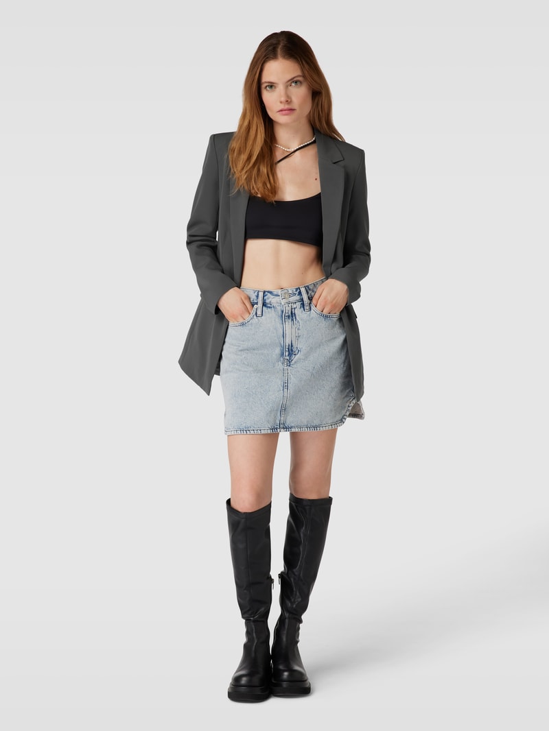 Blazer mit Reverskragen Modell 'BOSSY' in anthrazit