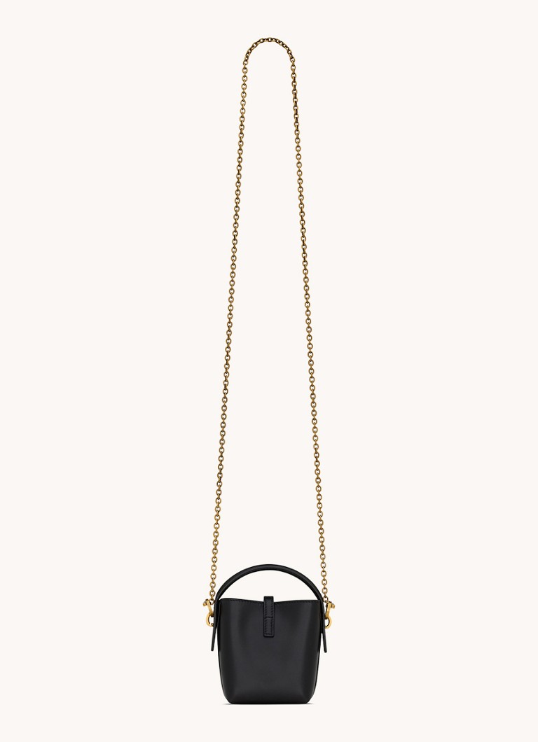 Torba na ramię Saint Laurent Le 37 Micro ze skóry cielęcej