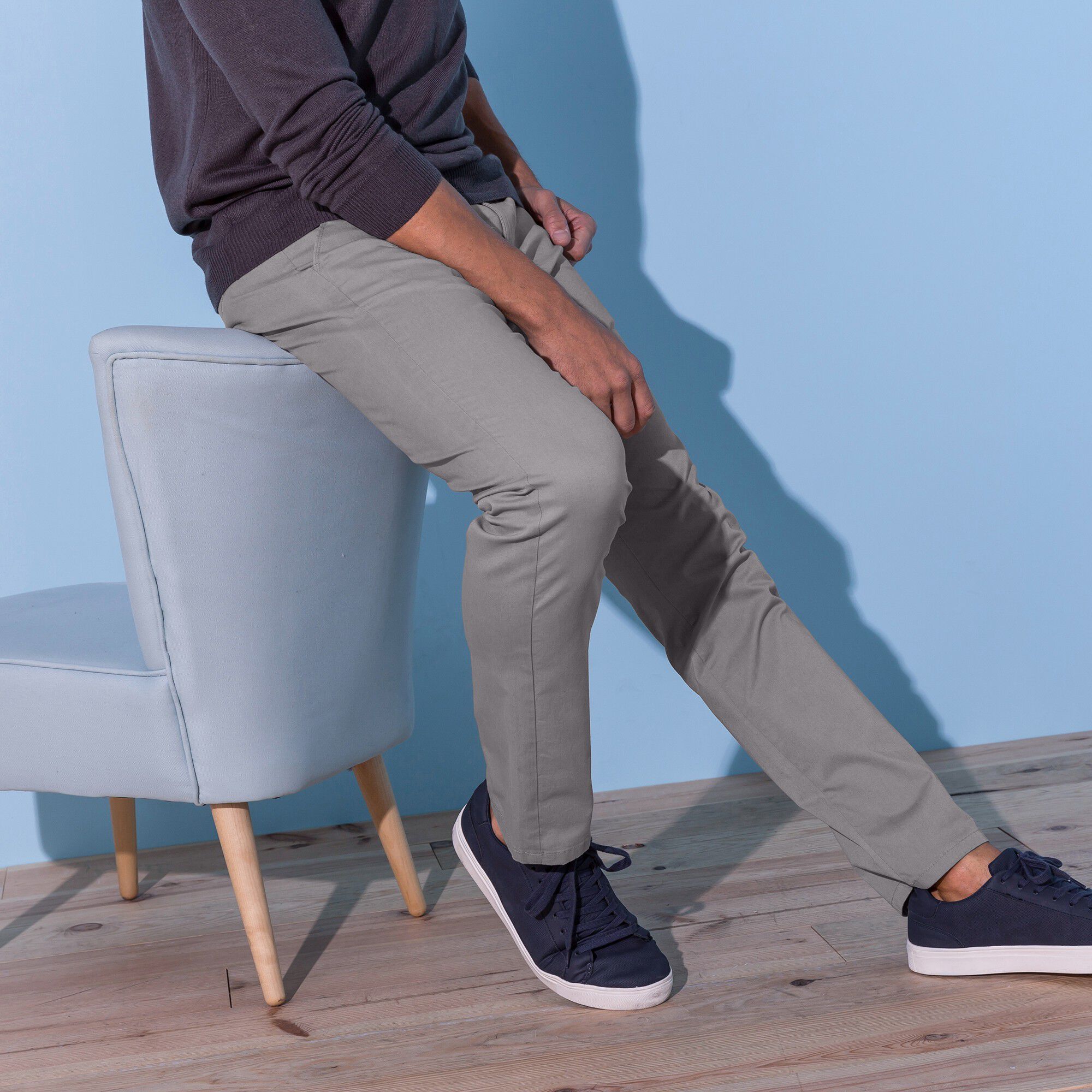 Pantalon chino toile sergé