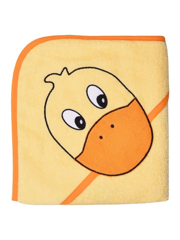 Wörner Kapuzenbadetuch 80 x 80 cm - Ente Gelb in gelb,orange,motiv günstig kaufen onesize