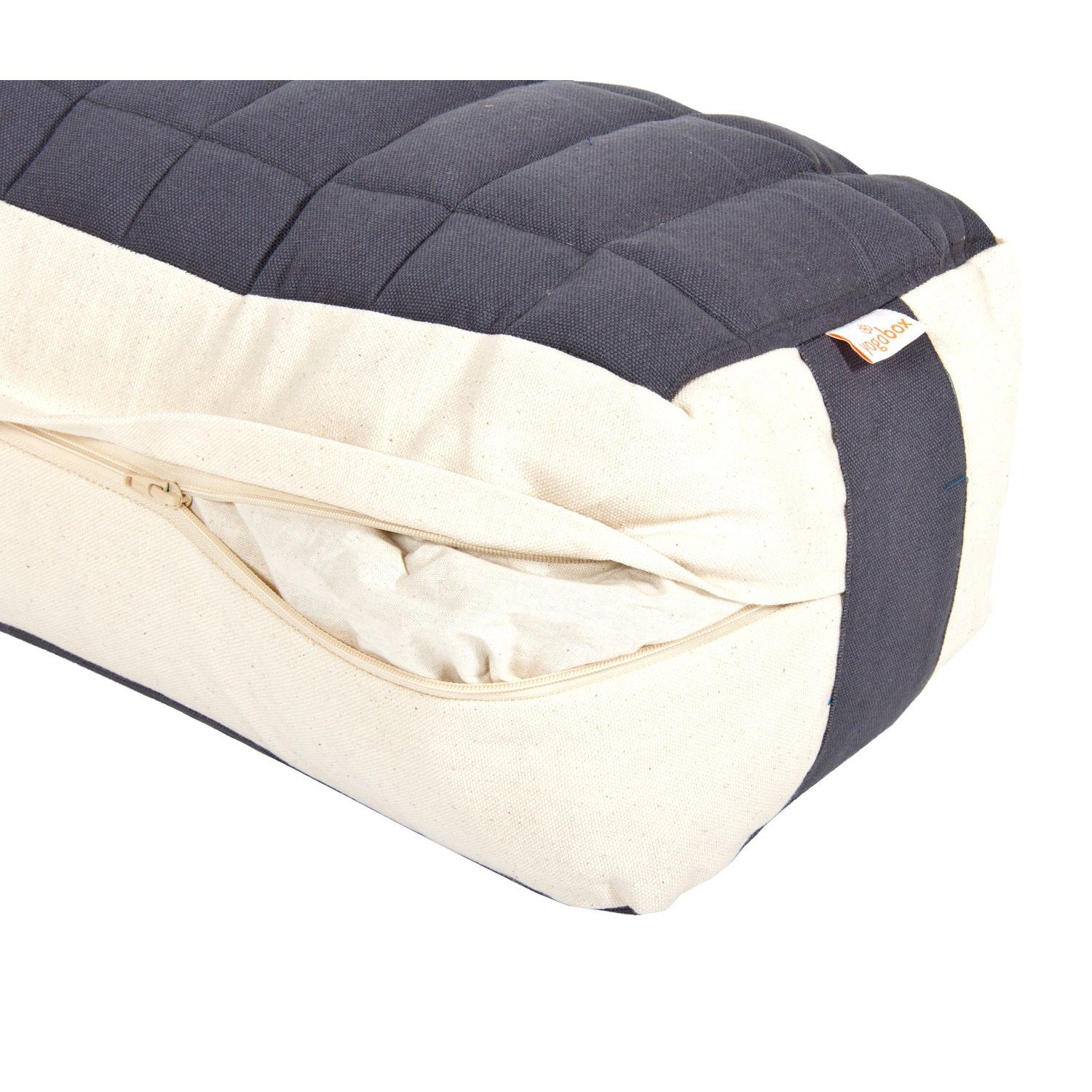 yogabox Yogakissen Yoga und Pilates Rechteckbolster Premium, extra bequeme Sitzfläche