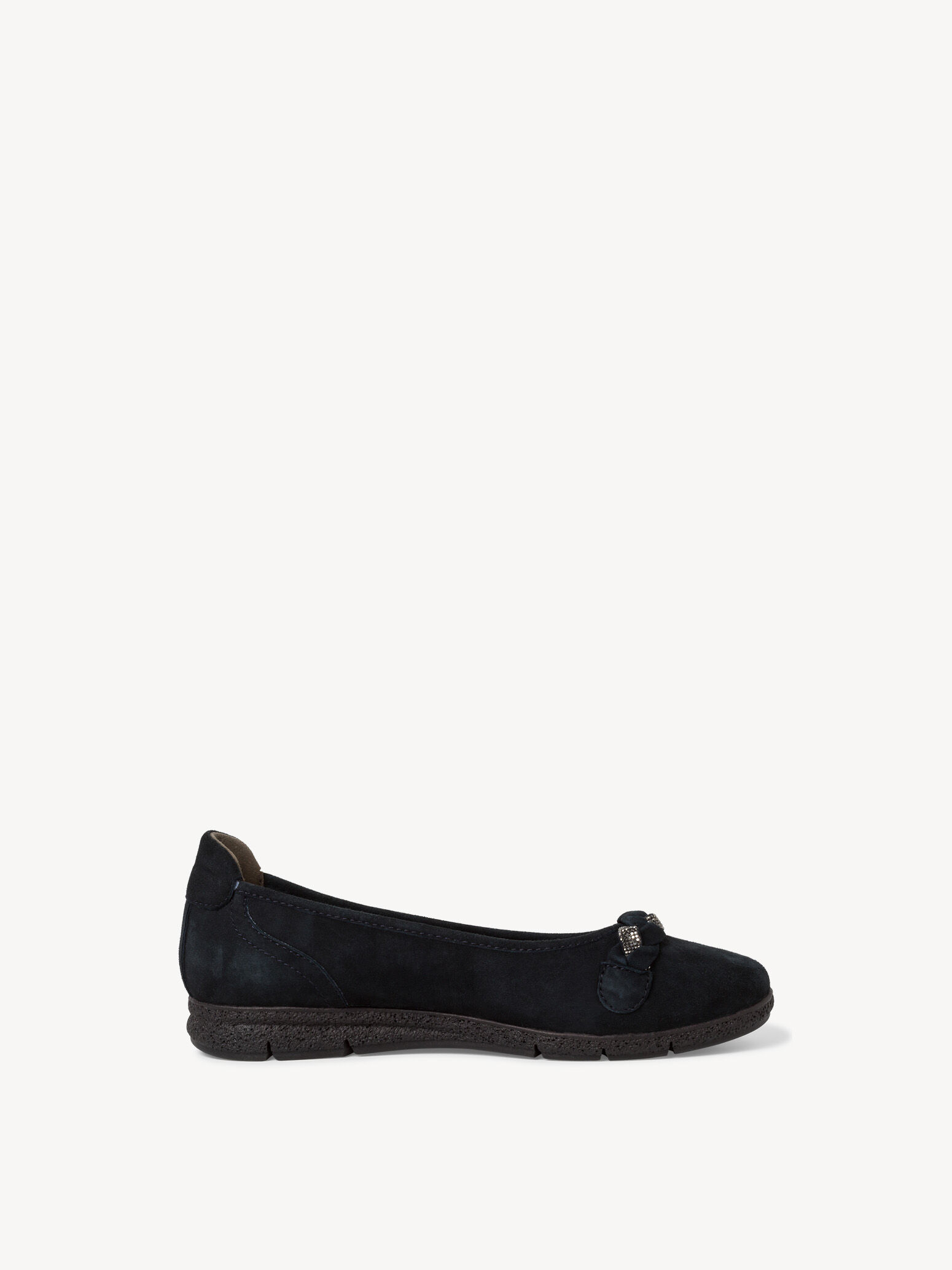 Ballerine en cuir - bleu