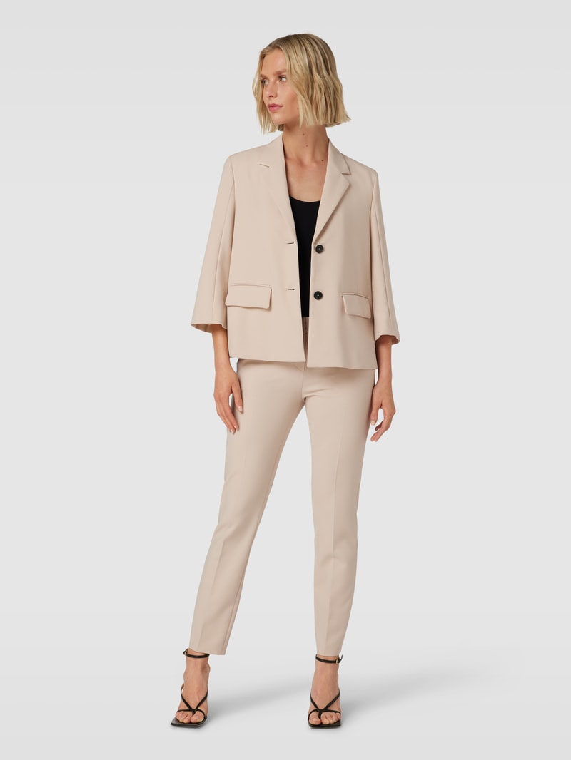 Blazer mit Reverskragen in beige