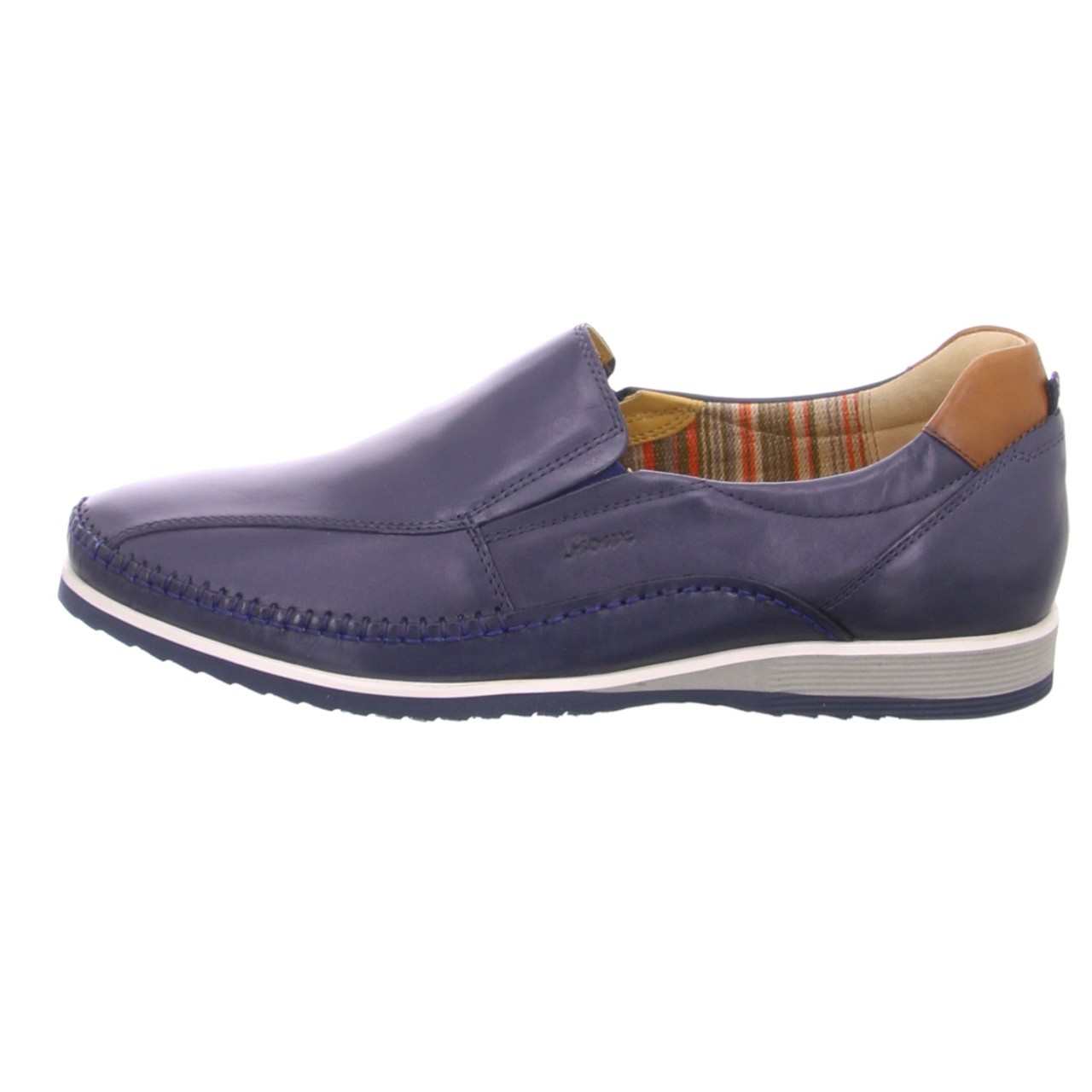 SIOUX Sportliche Slipper blau