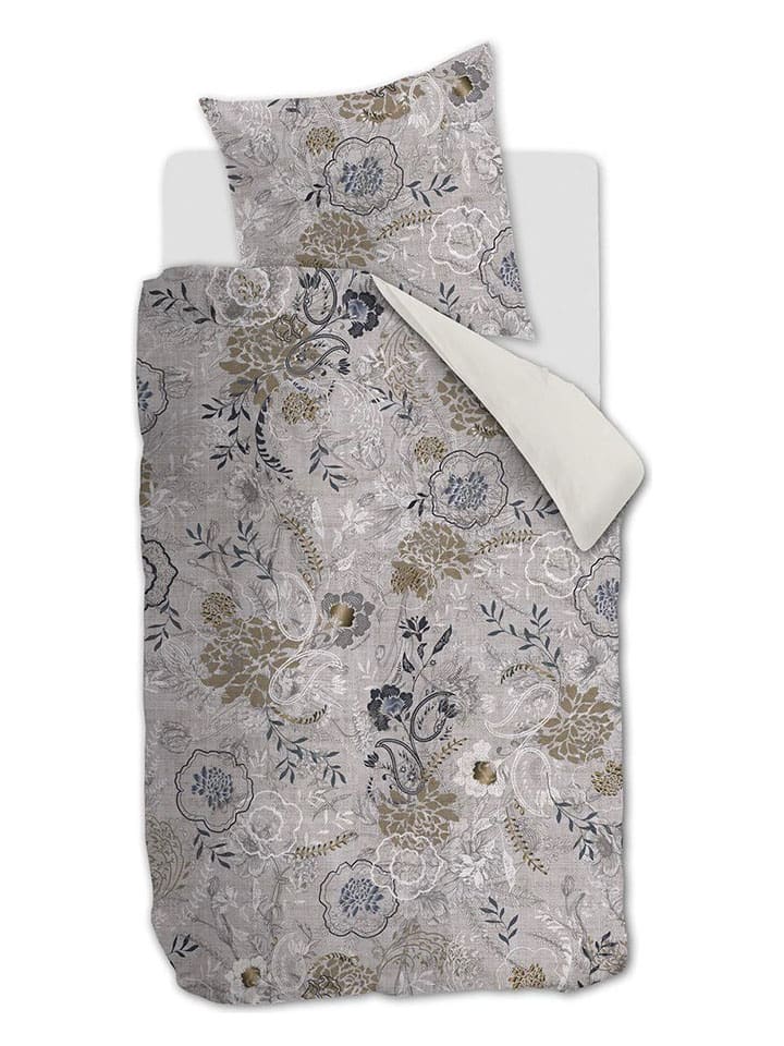 Rivièra Maison Bettwäsche-Set ''Floral Paisley'' in Beige/ Dunkelblau günstig kaufen