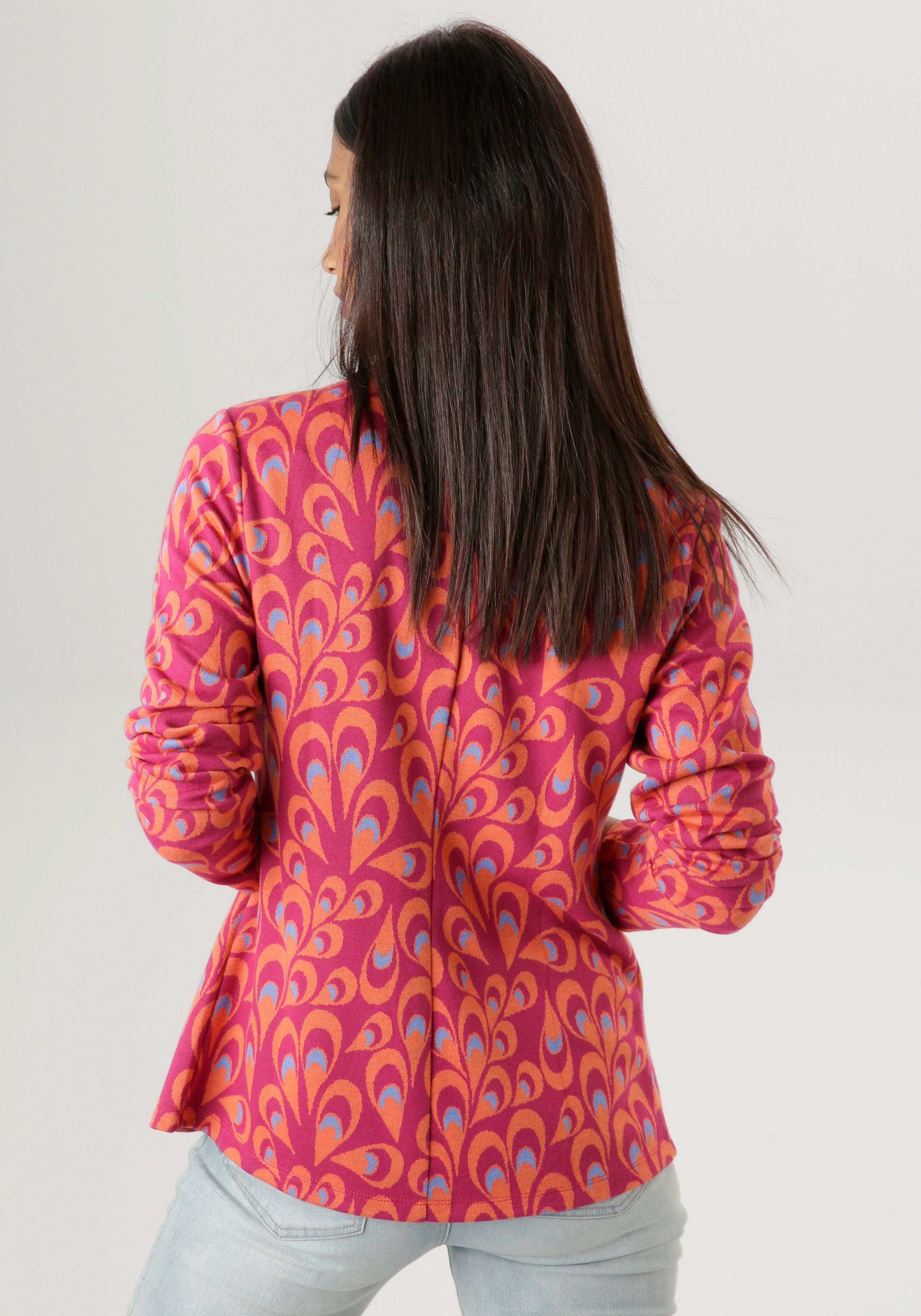 Aniston SELECTED Kurzblazer mit fantasievollem Jacquard-Muster - NEUE KOLLEKTION