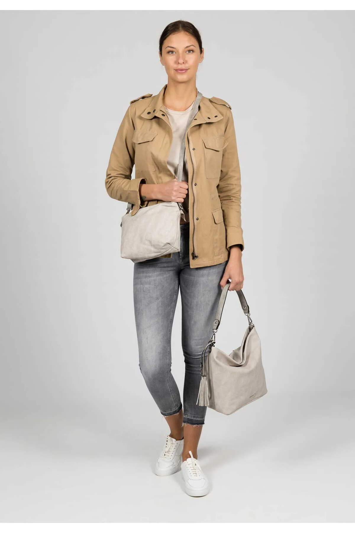 Emily & Noah  Handtasche - Grau - Unifarben