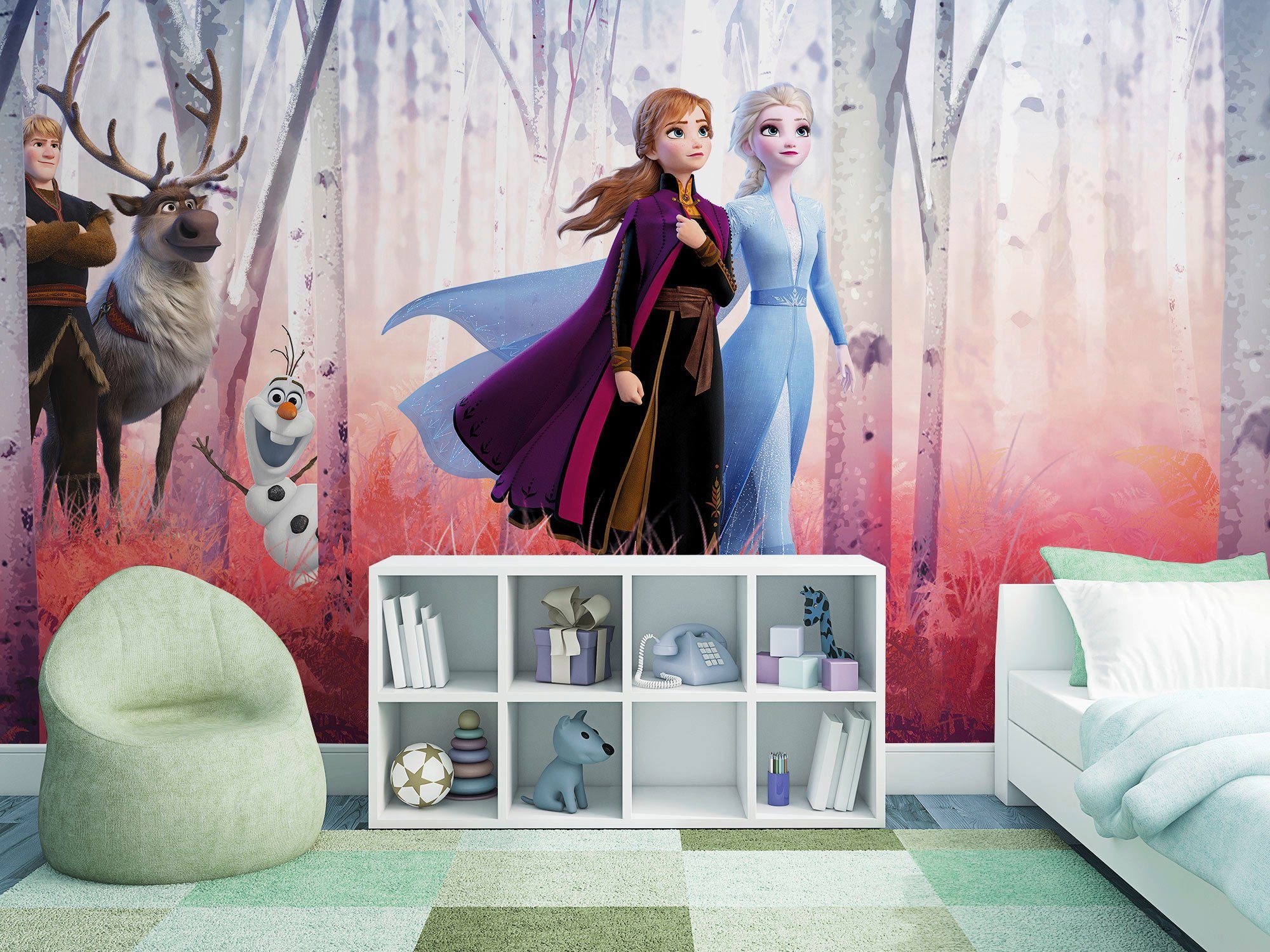 Komar Fototapete Frozen Friends forever, (1 St), 368x254 cm (Breite x Höhe)