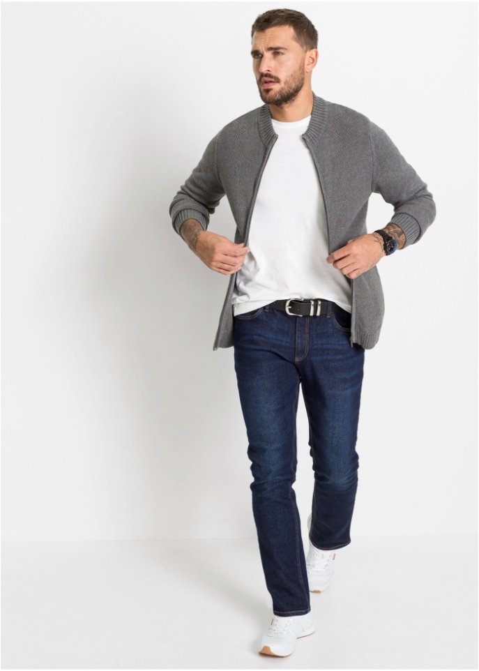 Strickjacke mit Komfortschnitt