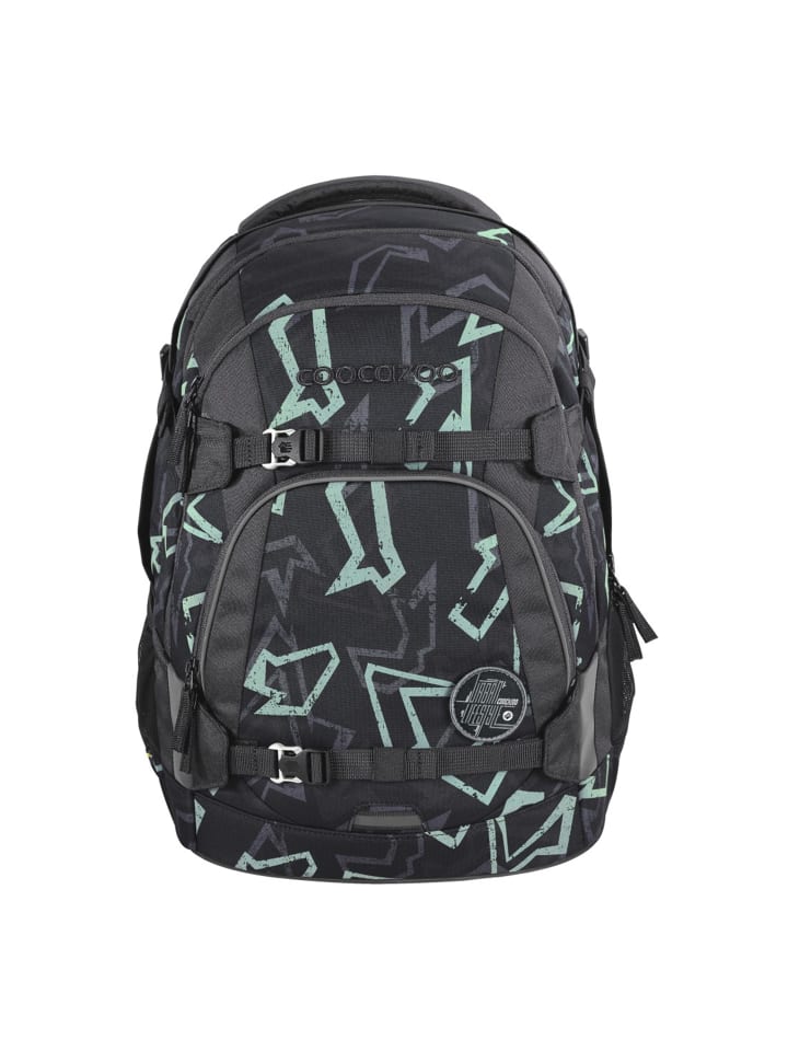 Coocazoo Schulrucksack-Set „Reflective Graffiti“, 3-teilig in Schwarz günstig kaufen onesize